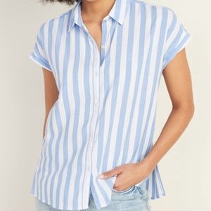 Striped Button Down Light Shirt